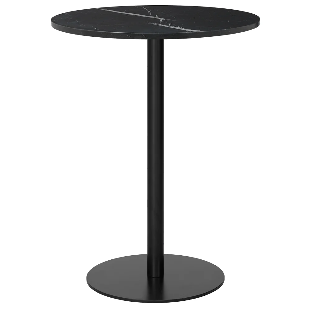 1.0 Bar Table - Black Marquina Marble, Black - Image 3