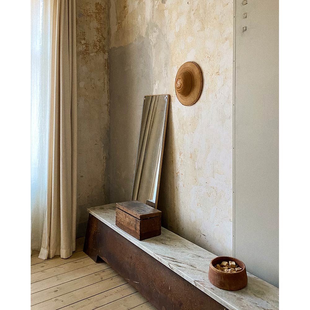 64 Bench - Corten Steel, Travertine - Image 3