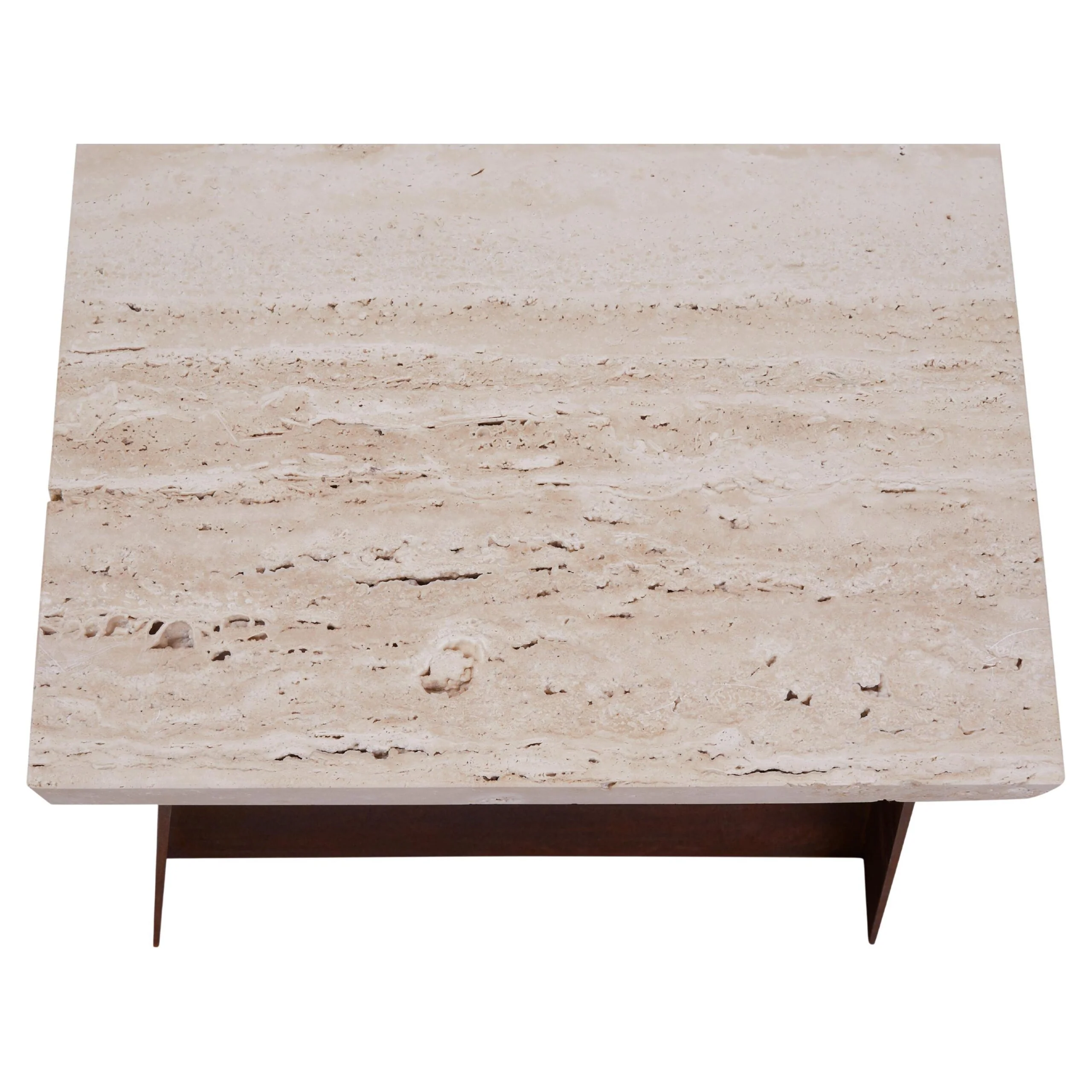 64 Plinth - Corten Steel, Travertine - Image 3