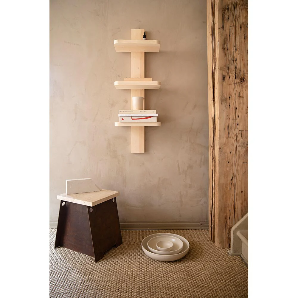 64 Plinth - Corten Steel, Travertine - Image 6