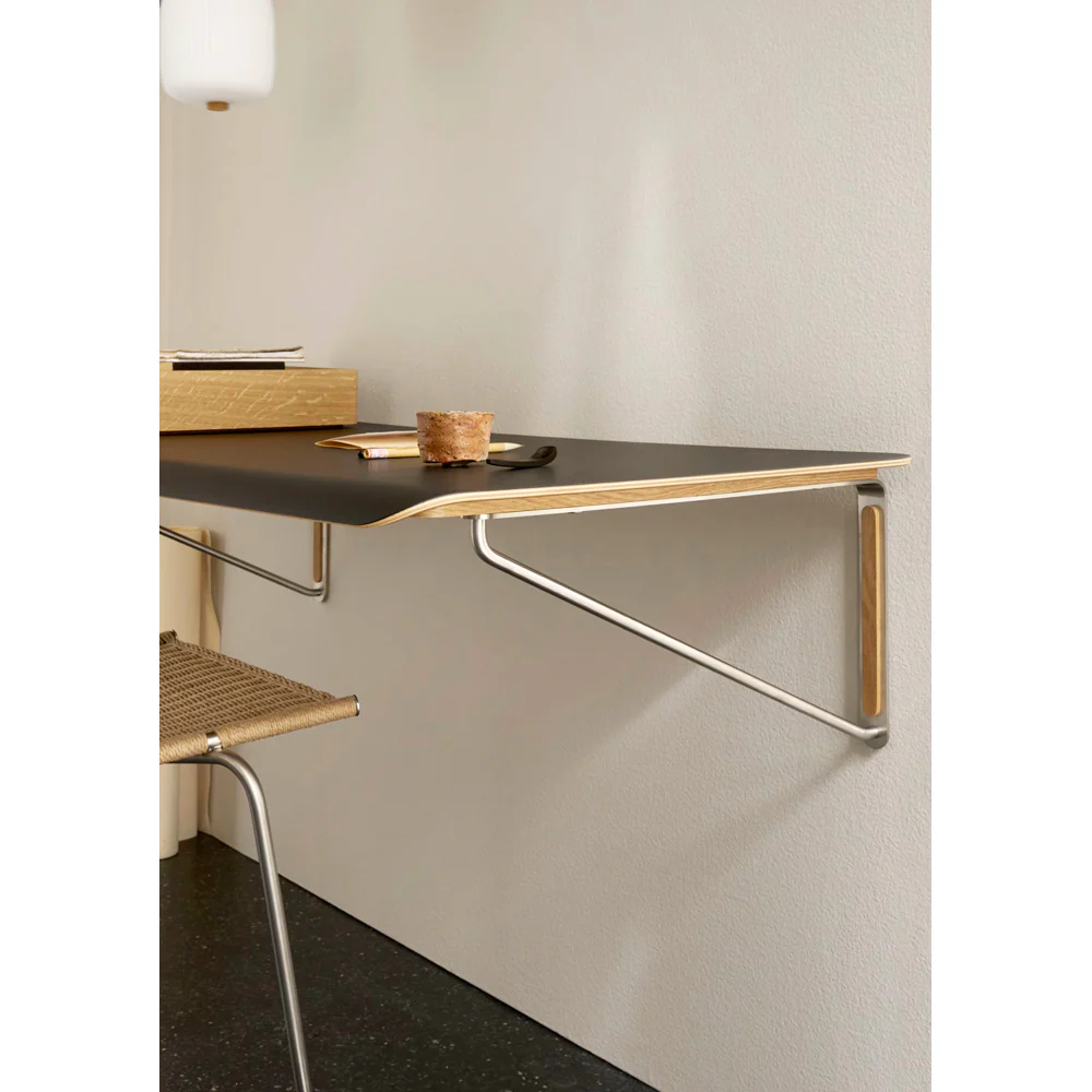 AB019 Wall Desk With Drawer - Laminate/Wood - Image 5