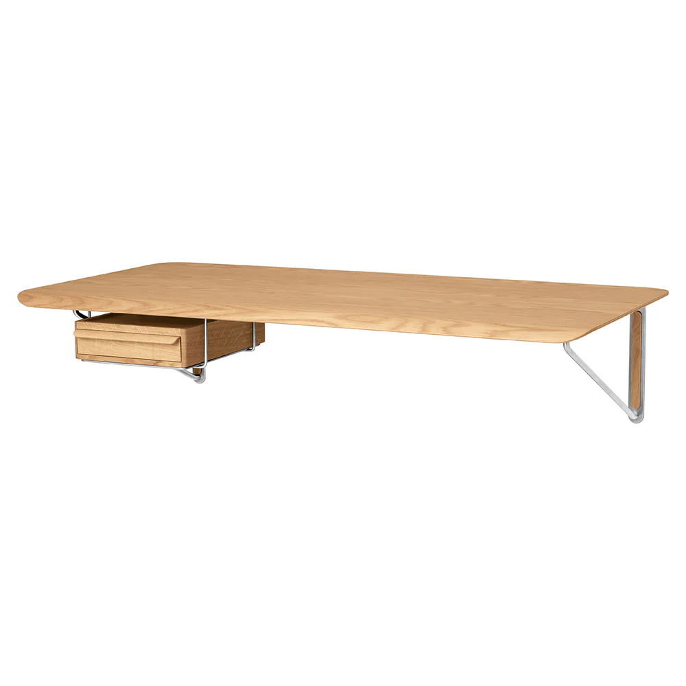AB019 Wall Desk With Drawer - Wood - Image 3