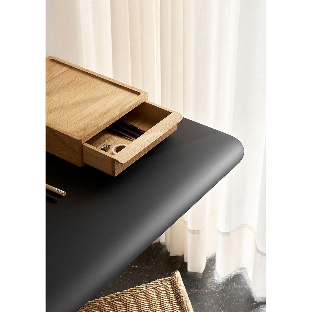AB019 Wall Desk With Drawer - Laminate/Wood - Image 8