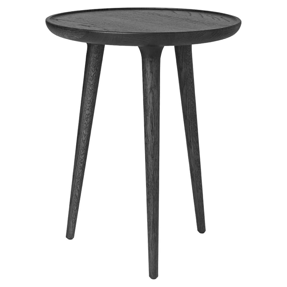 Accent Medium Side Table - Oak, Black Stain Lacquered