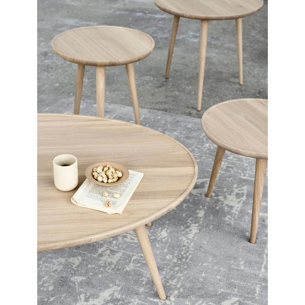 Accent Oval Lounge Table - Oak, Matte Lacquered - Image 4