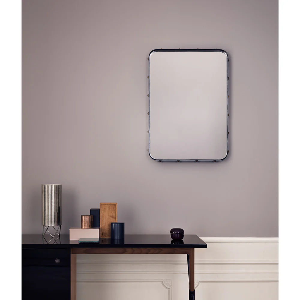 Adnet Rectangular Wall Mirror - Black - Image 4