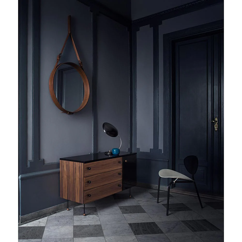 Adnet Round Wall Mirror - Tan - Image 5
