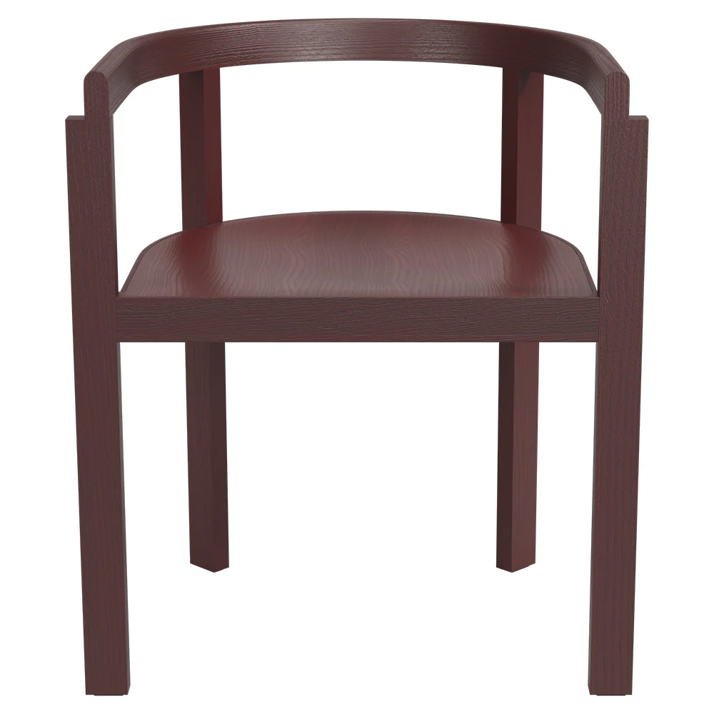 After Arm Chair - Ash Burgundy - Image 2