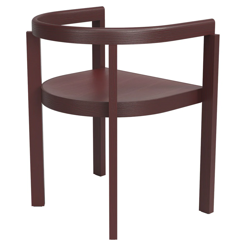 After Arm Chair - Ash Burgundy - Image 3