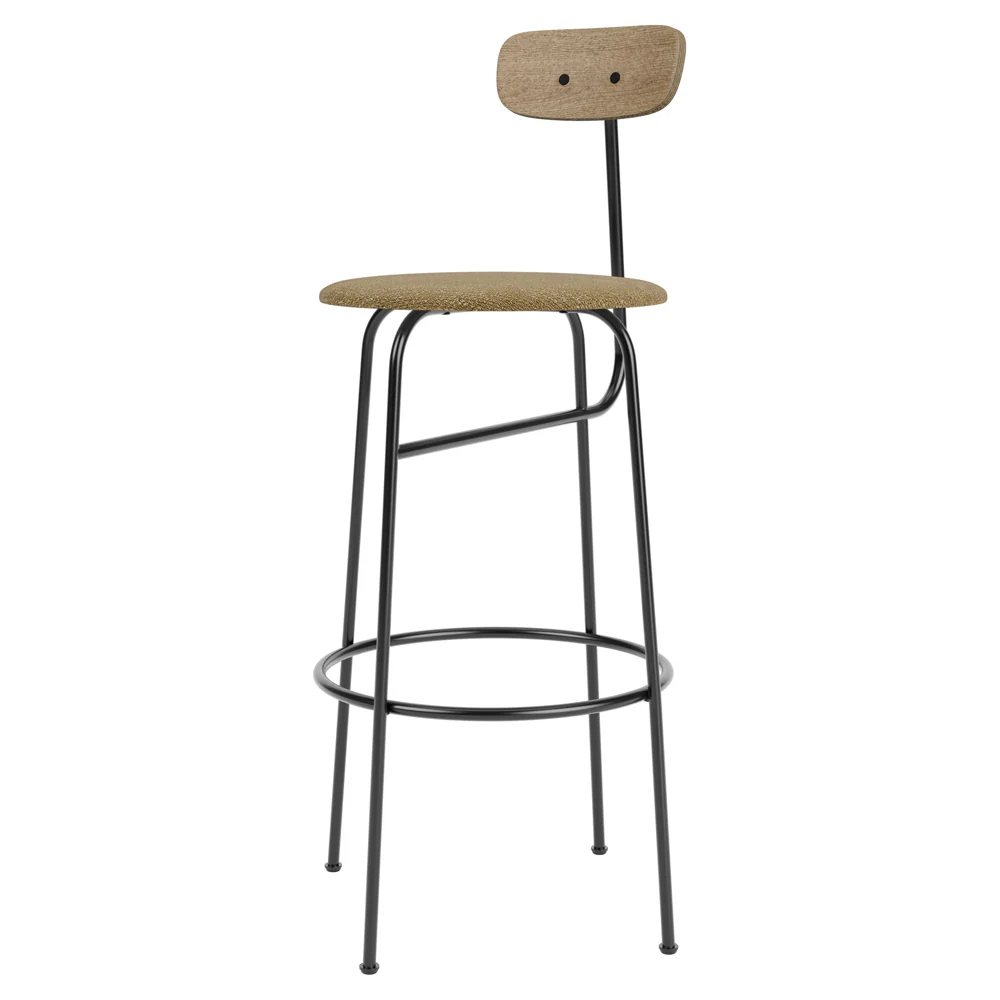 Afteroom Seat Upholstered Bar Counter Chair - Natural Oak