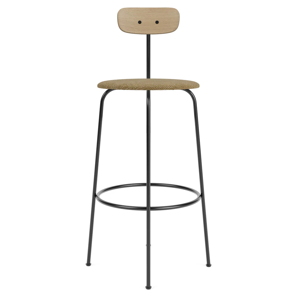 Afteroom Seat Upholstered Bar Counter Chair - Natural Oak - Image 2