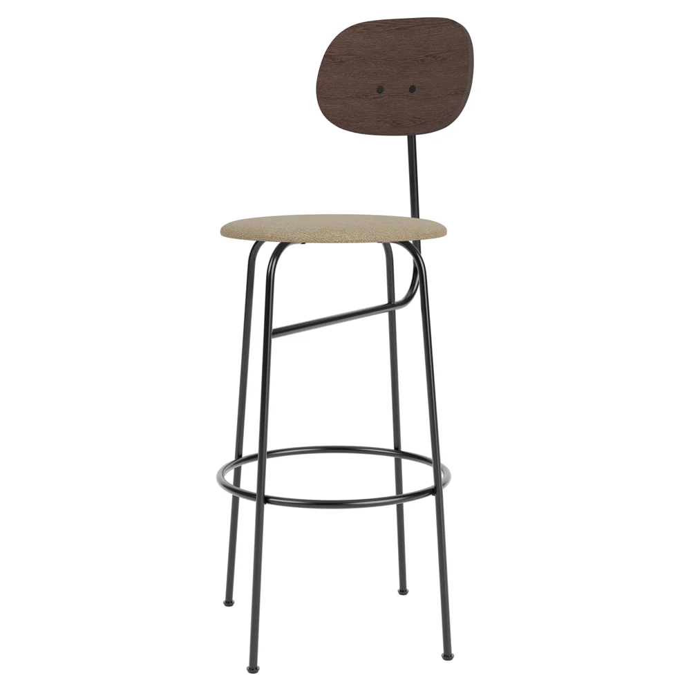 Afteroom Seat Upholstered Bar Counter Chair Plus - Dark Stained Oak