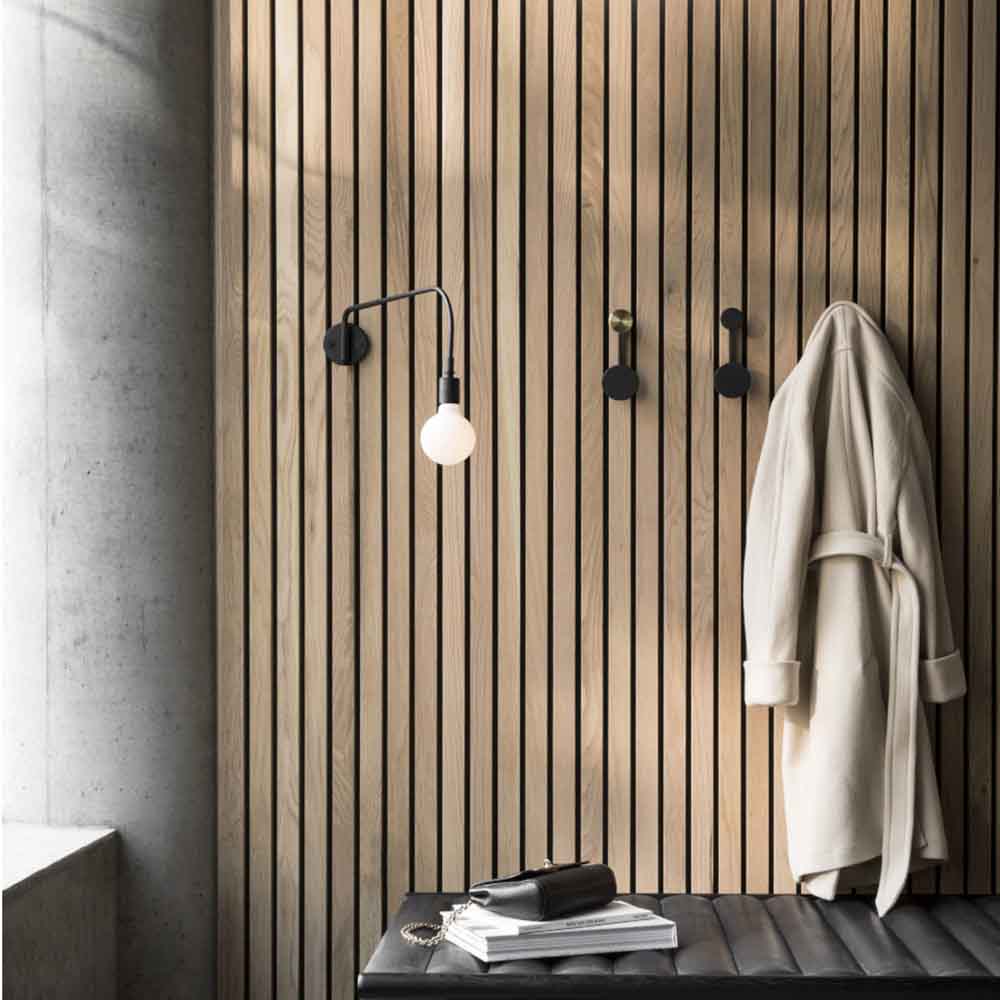 Afteroom Small Coat Hanger - Black, Brass - Image 5