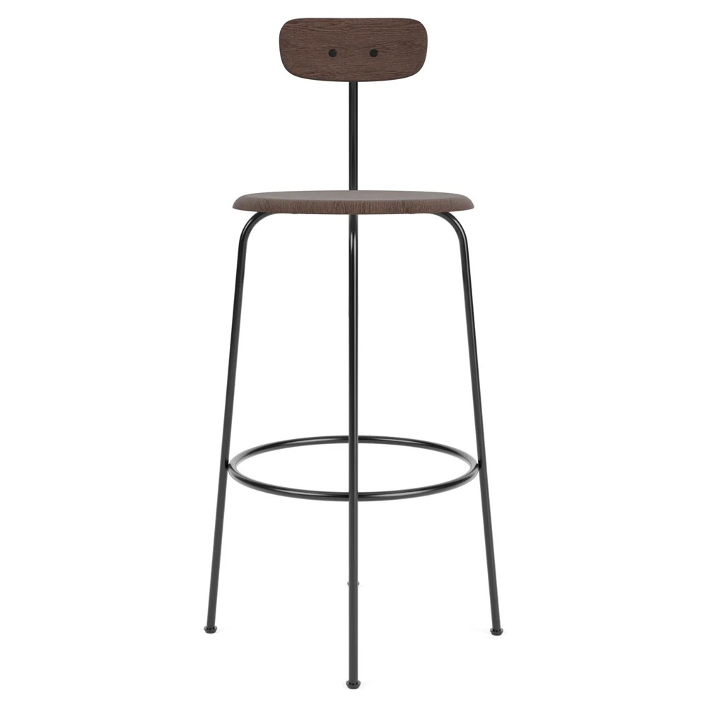 Afteroom Unupholstered Bar Counter Chair - Dark Stained Oak - Image 2