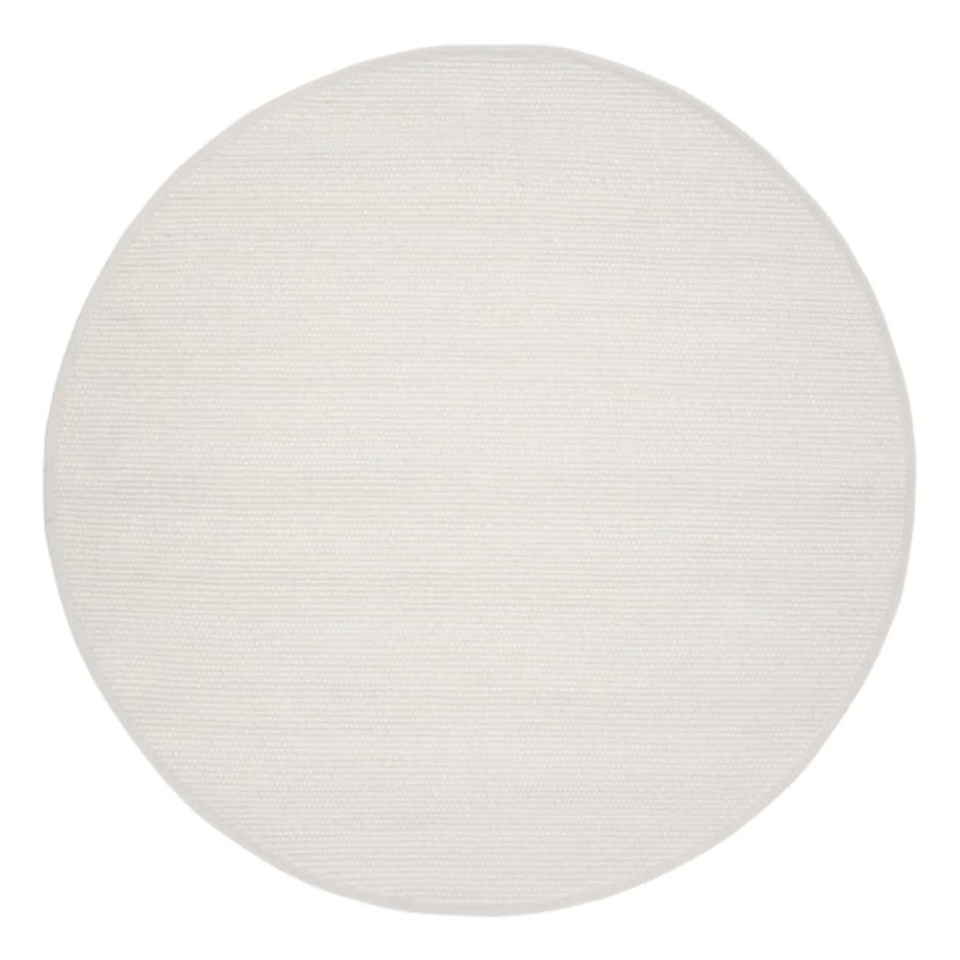 Agner Round Rug - White