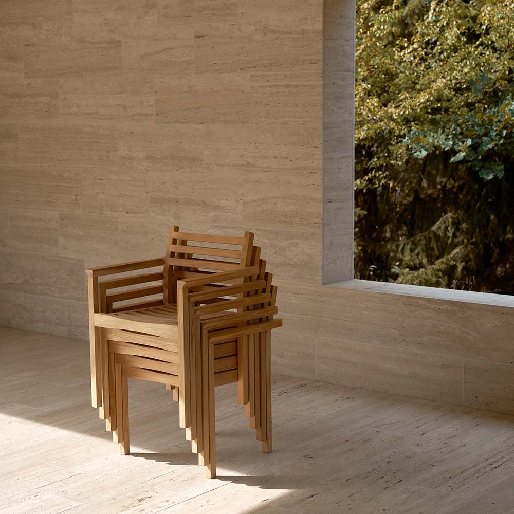 AH502 Outdoor Dining Chair With Armrest - Image 11