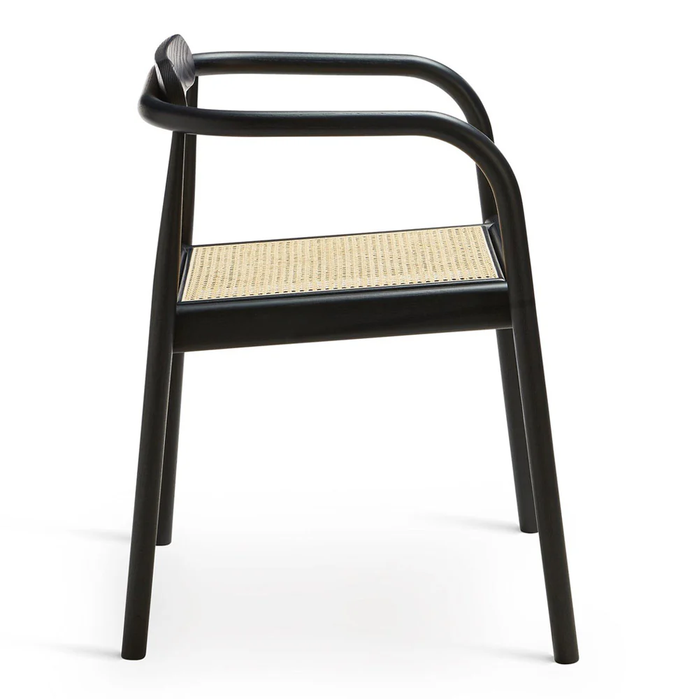 Ahm Chair - Black, Cane Seat - Image 2