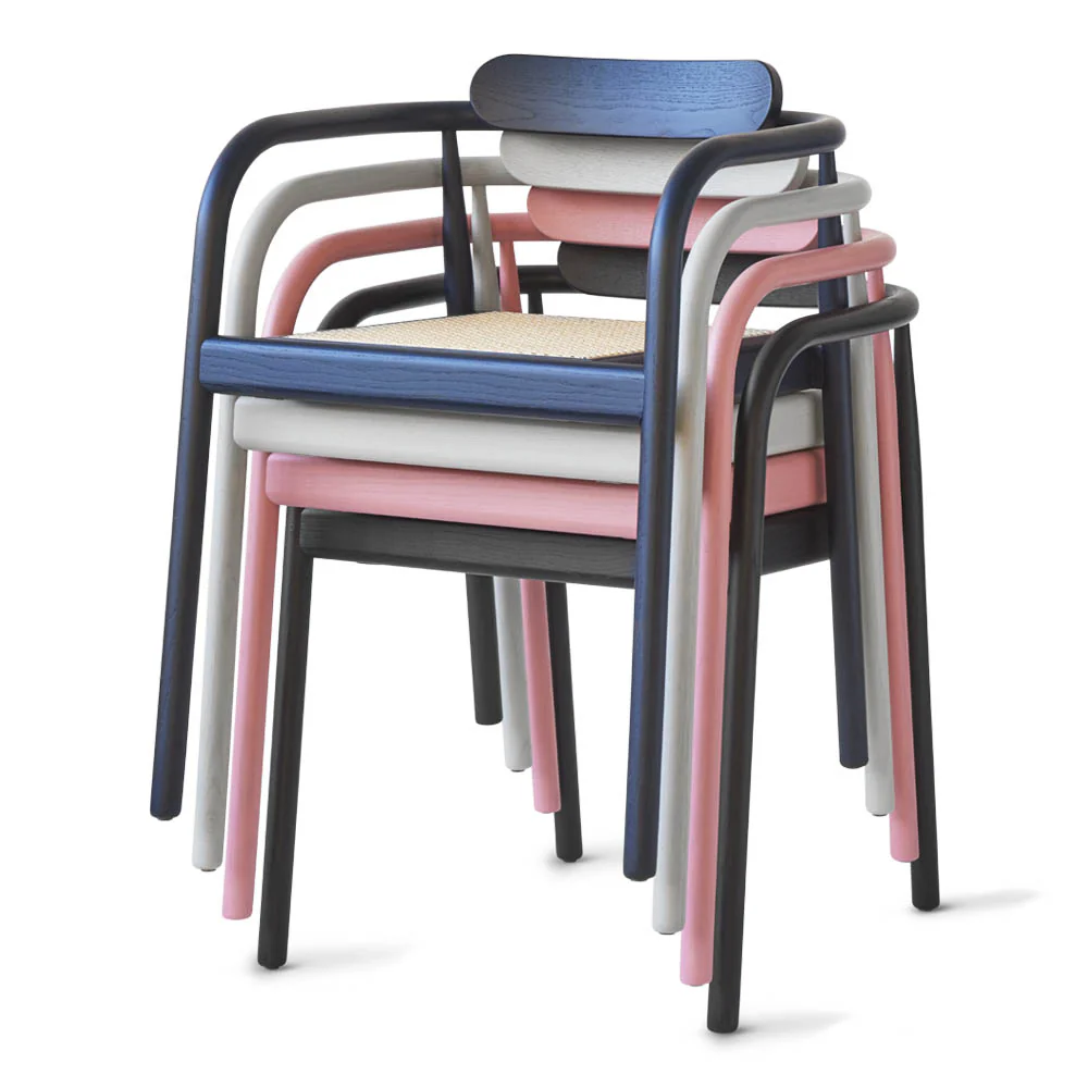 Ahm Chair - Black, Cane Seat - Image 8
