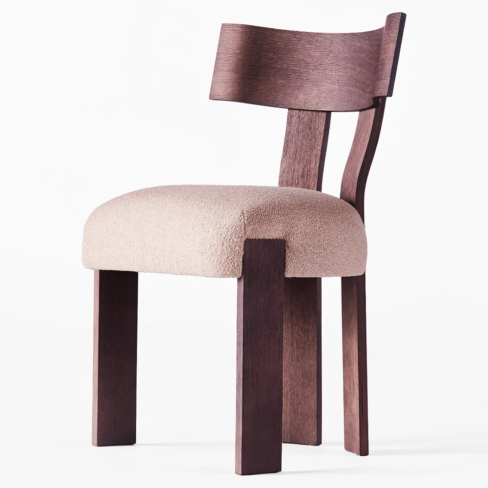 Alba Chair - Boucle, Dark Stained Oak - Image 2