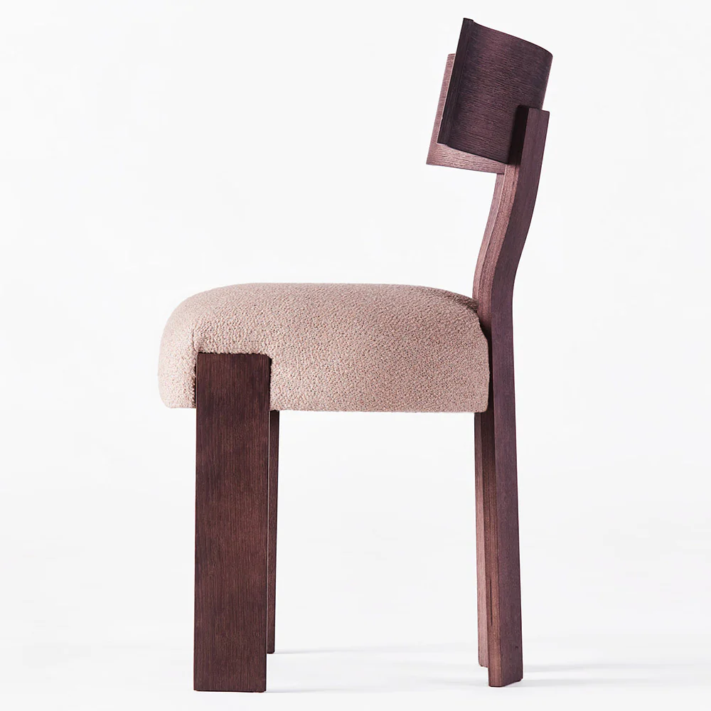 Alba Chair - Boucle, Dark Stained Oak - Image 3