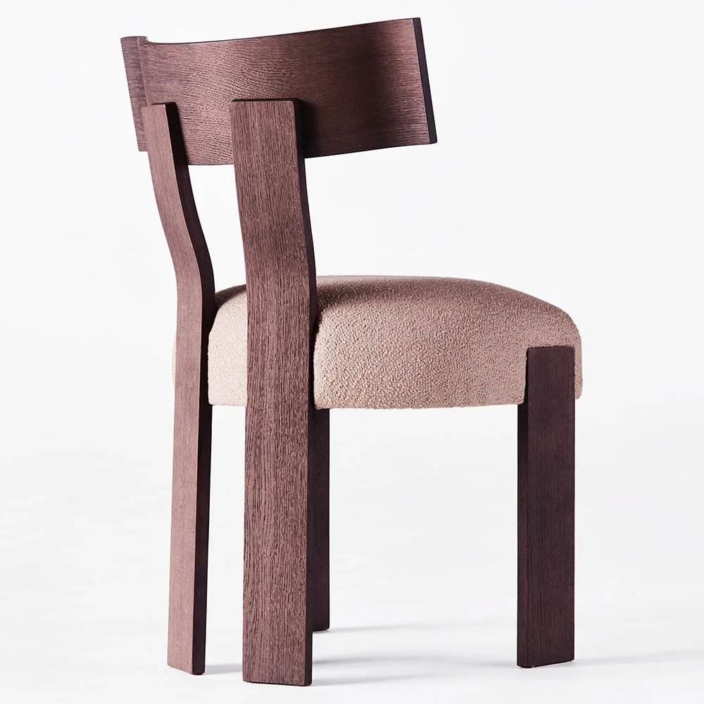 Alba Chair - Boucle, Dark Stained Oak - Image 4