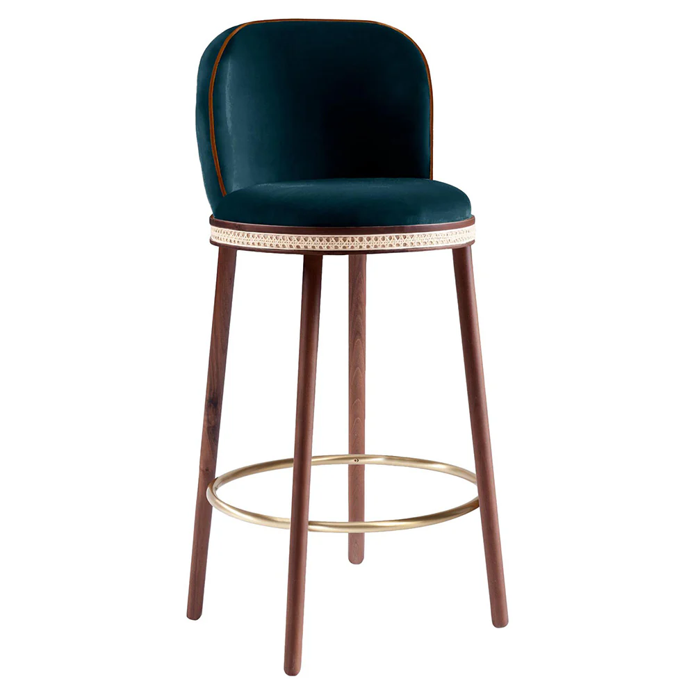 Alma Counter Chair - Velvet
