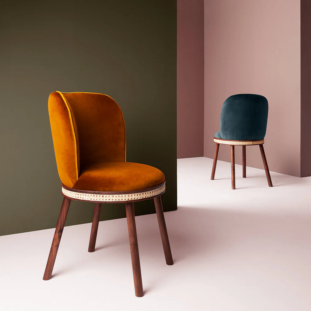 Alma Dining Chair - Velvet - Image 3