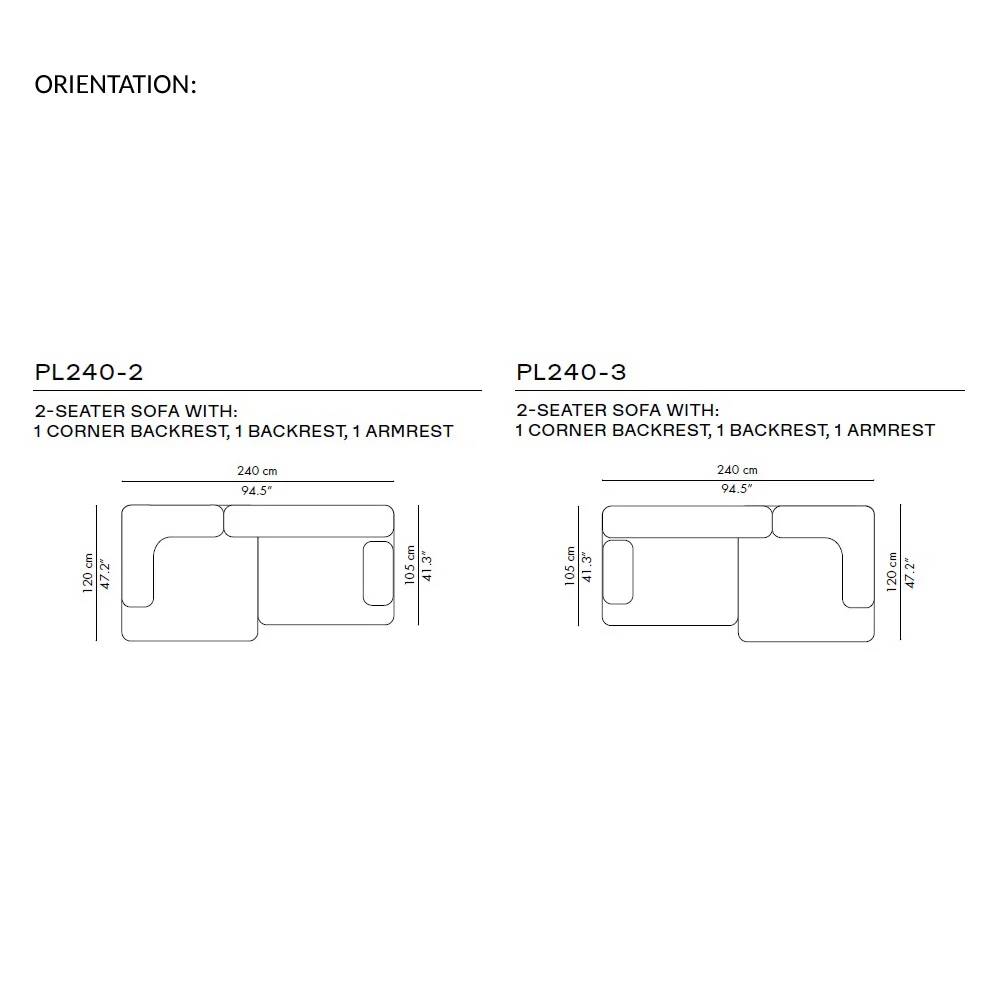 Alphabet Sofa PL240 - 2 Seater, Armrest - Image 11