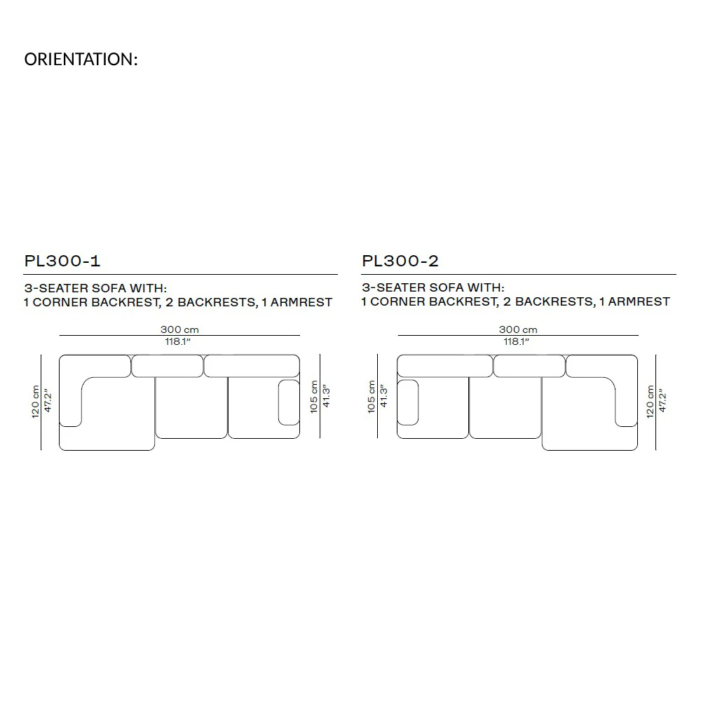 Alphabet Sofa PL300 - 3 Seater, Armrest - Image 11