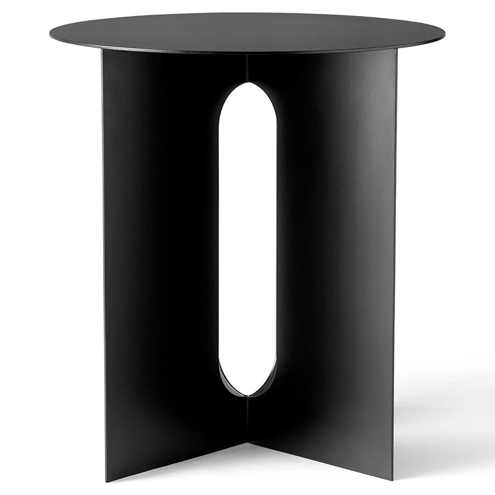 Androgyne 16" Steel Side Table - Black - Image 2