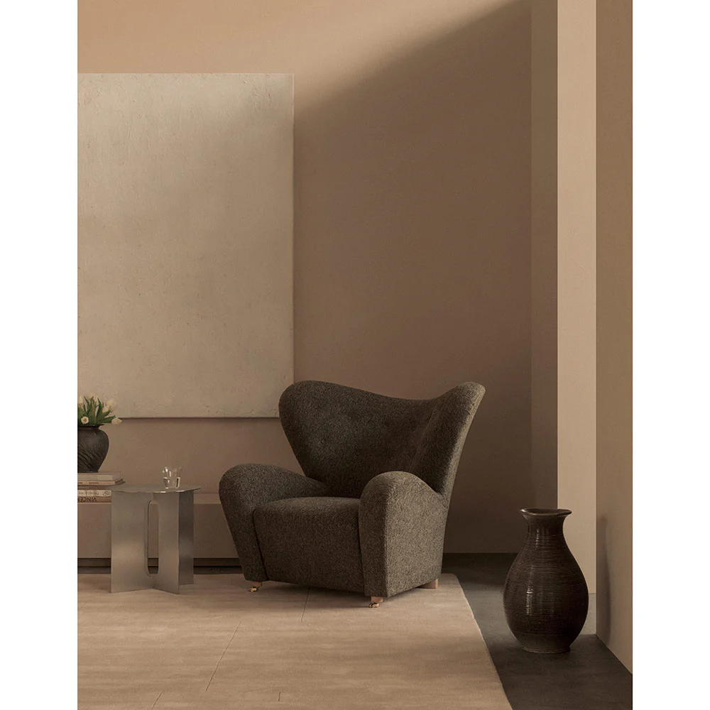 Androgyne 16" Steel Side Table - Brushed Steel - Image 5