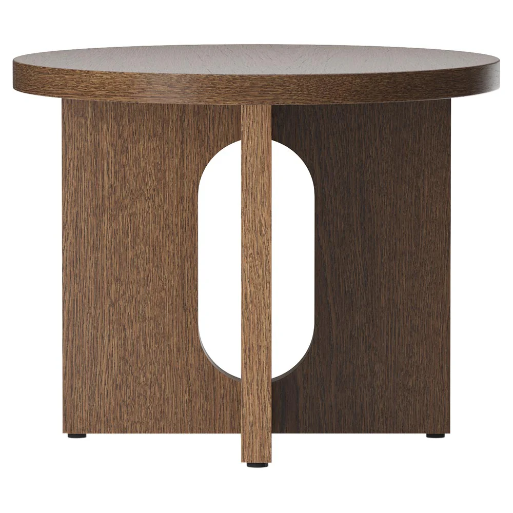 Androgyne 20" Wood Side Table - Dark Stained Oak