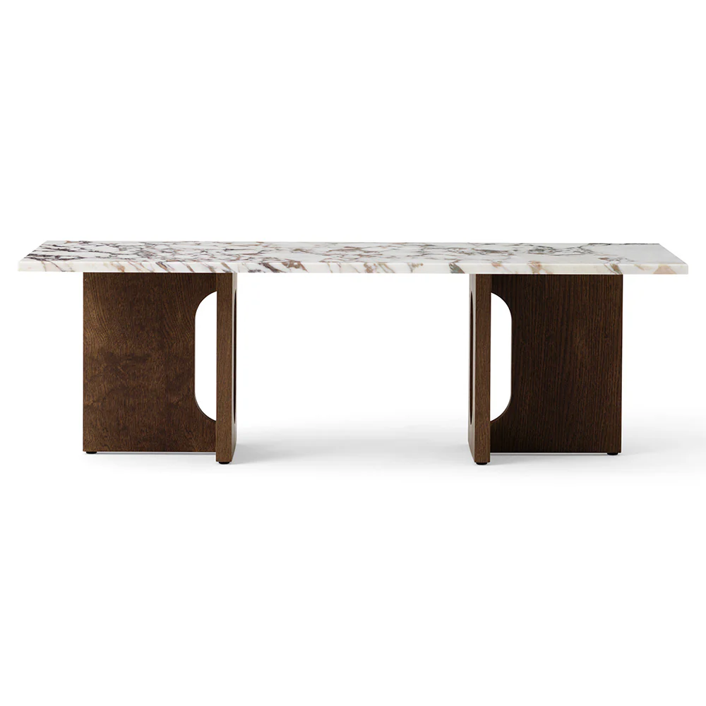Androgyne Lounge Table - Dark Stained Oak, Calacatta Viola Marble Top - Image 2