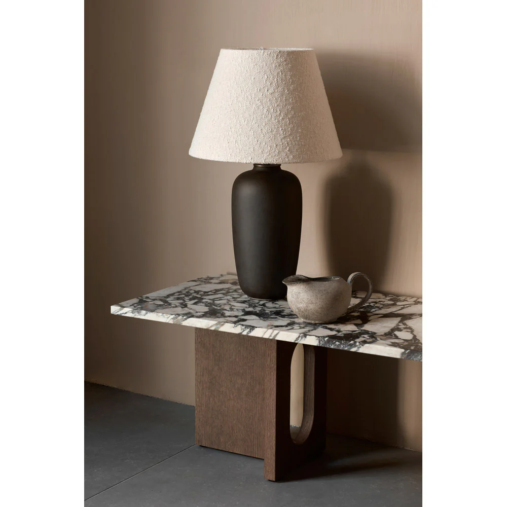 Androgyne Lounge Table - Dark Stained Oak, Calacatta Viola Marble Top - Image 4