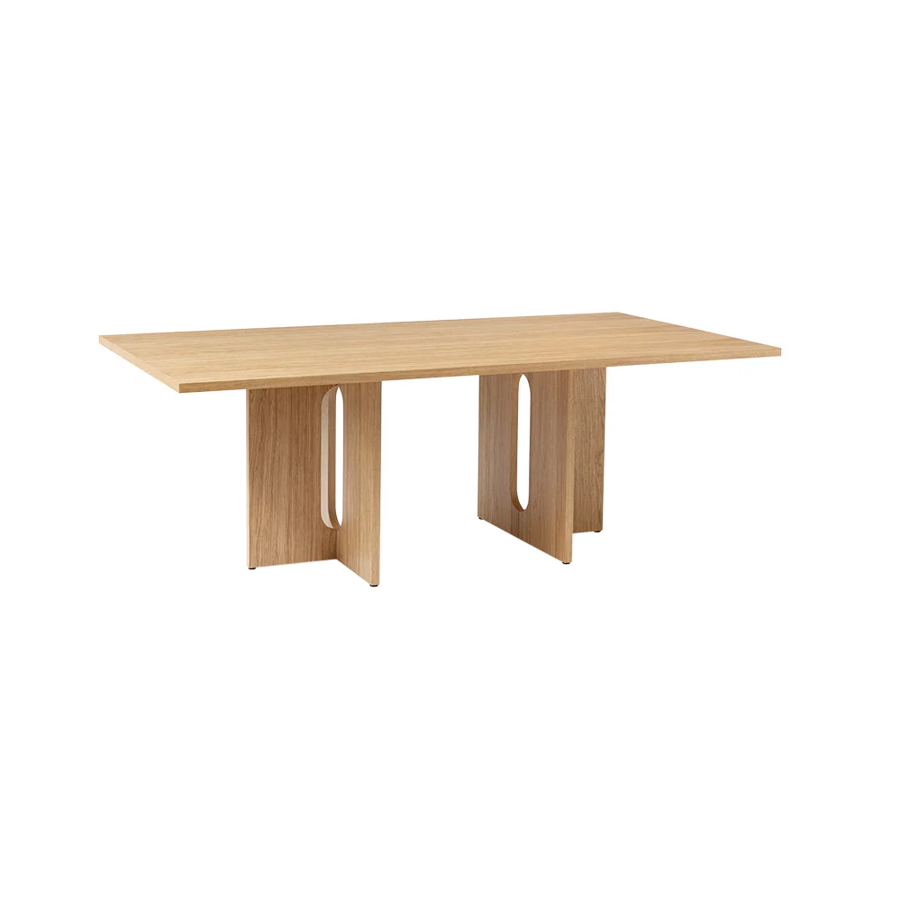 Androgyne Rectangular Dining Table - Natural Oak - Image 4