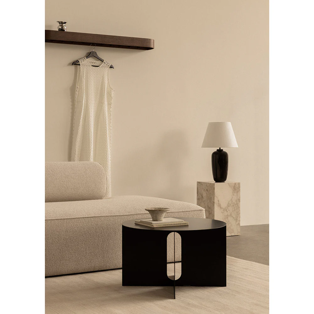 Androgyne Tabletop For 25" Steel Side Table - Emperador Dark Marble - Image 5