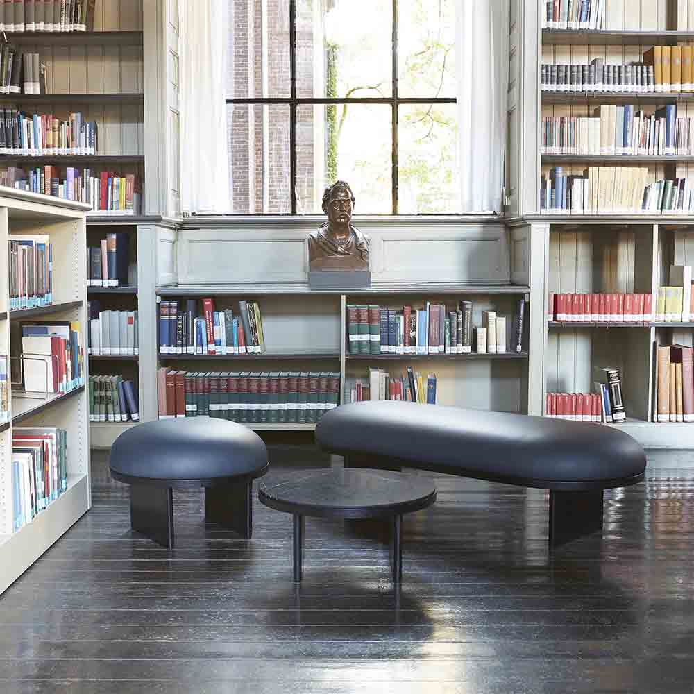 Anza Round Pouf - Black Oak - Image 4