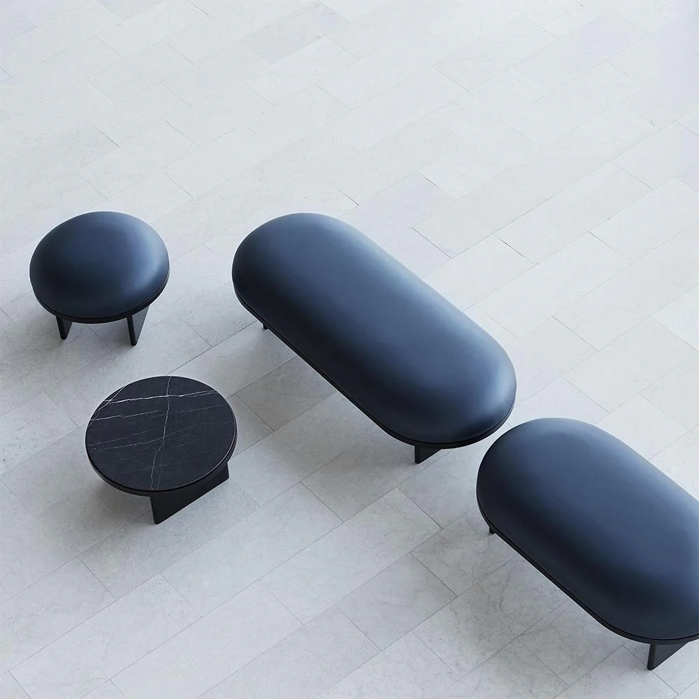 Anza Round Pouf - Black Oak - Image 7