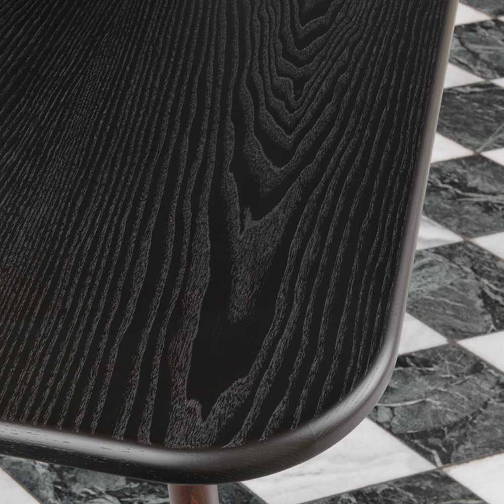 Arch Two Tone Dining Table - Black, Dark Walnut - Image 6