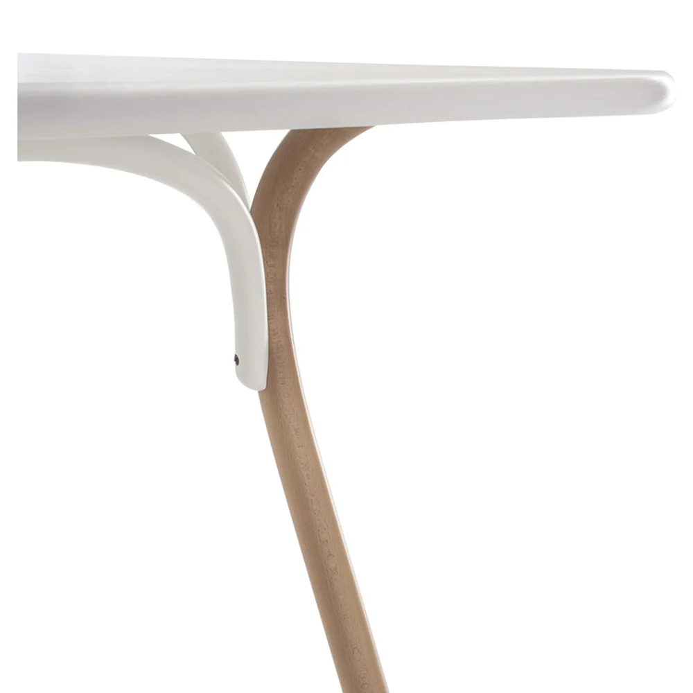 Arch Two Tone Dining Table - Pure White, Beech - Image 2