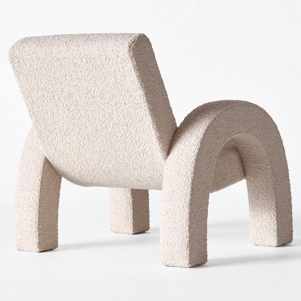 Arco Small Lounge Chair - Beige Boucle - Image 4