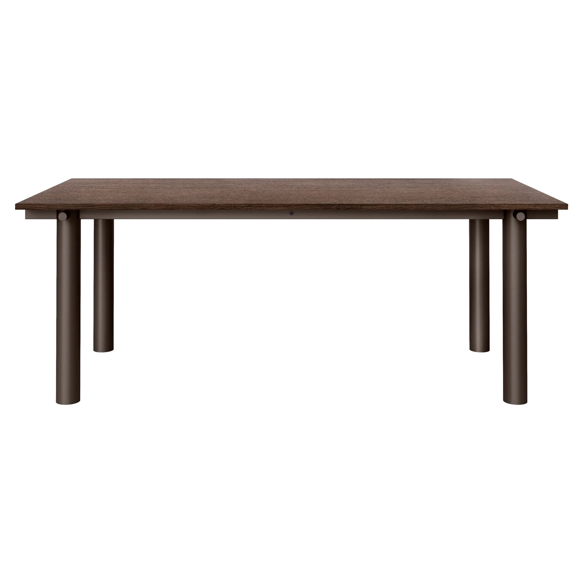 Atura Dining Table - Dark Chocolate Base, Dark Stained Oak Tabletop - Image 2