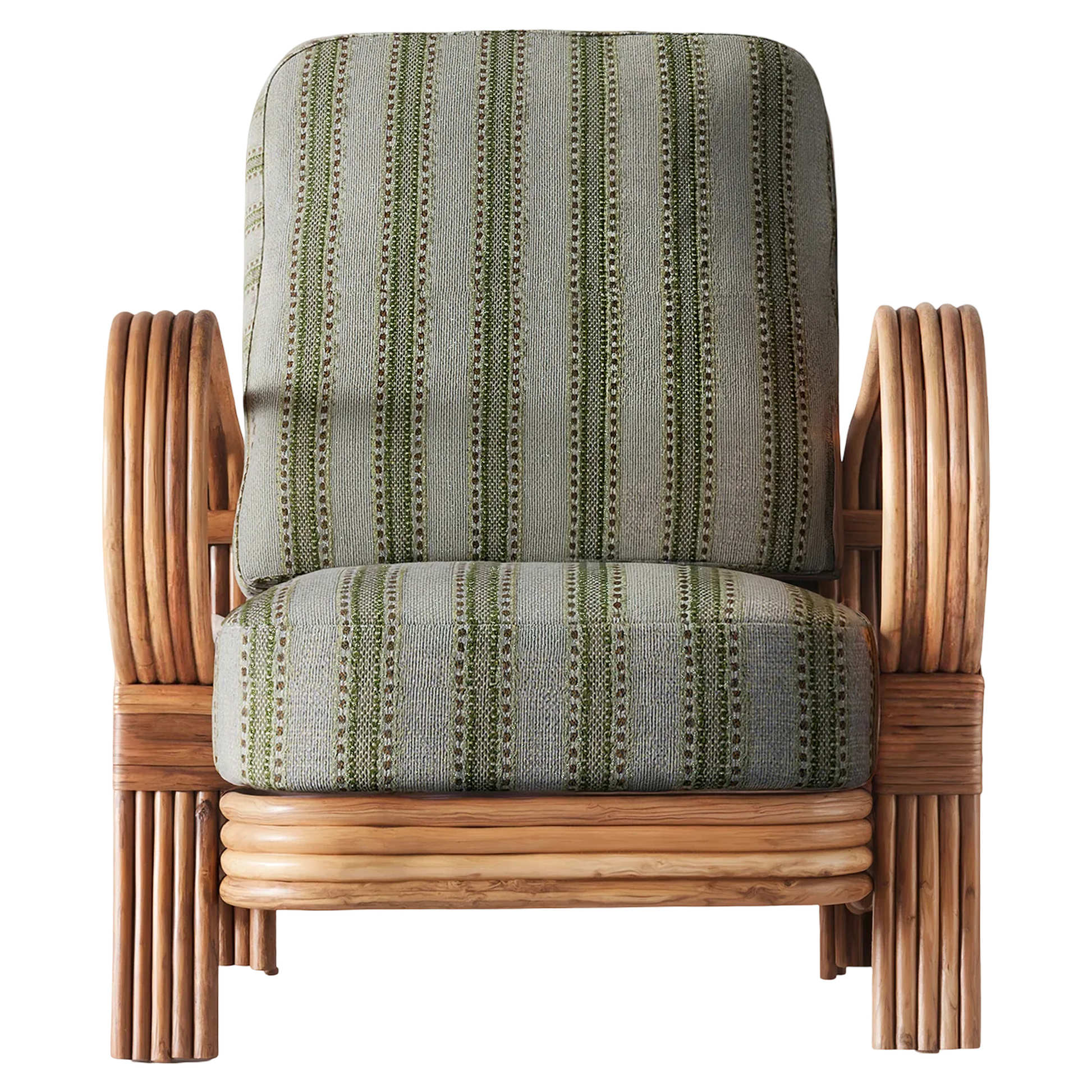 Bamboo Lounge Chair - Green - Image 2