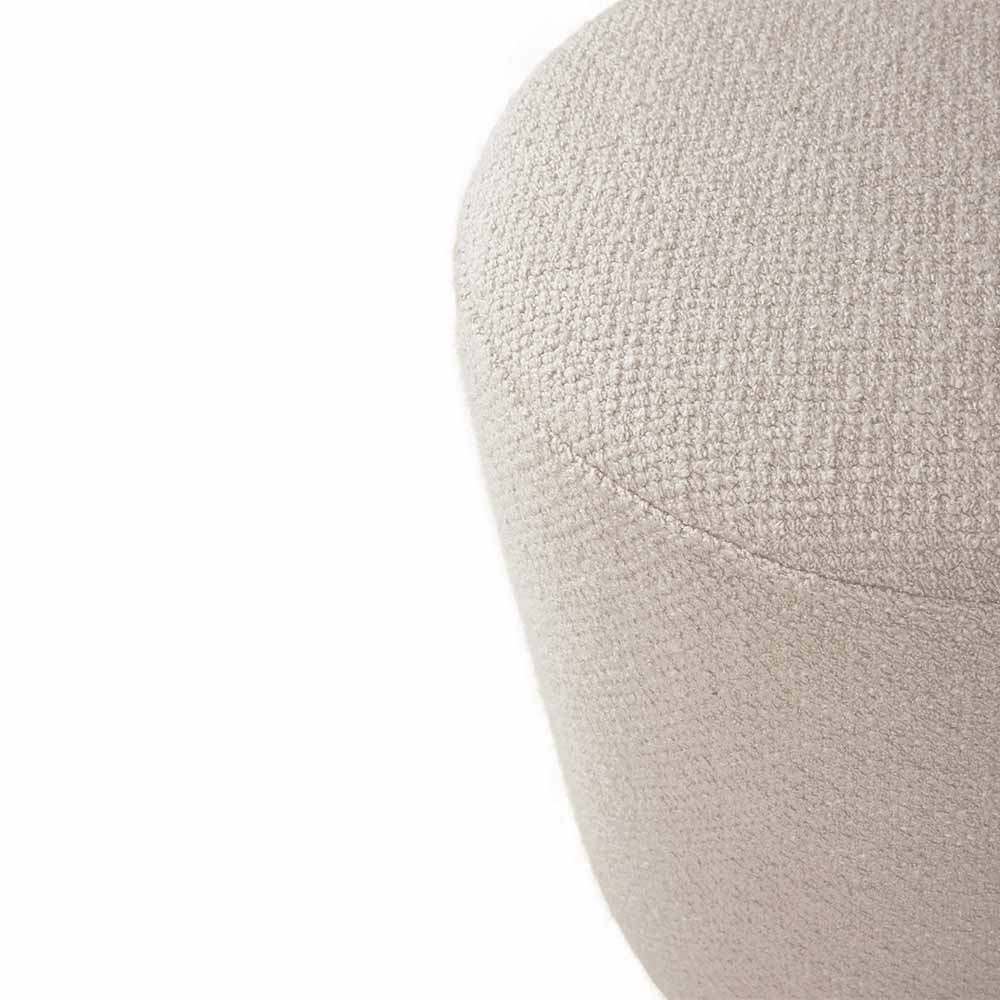 Barrow Pouf 15.5"W - Off White - Image 2