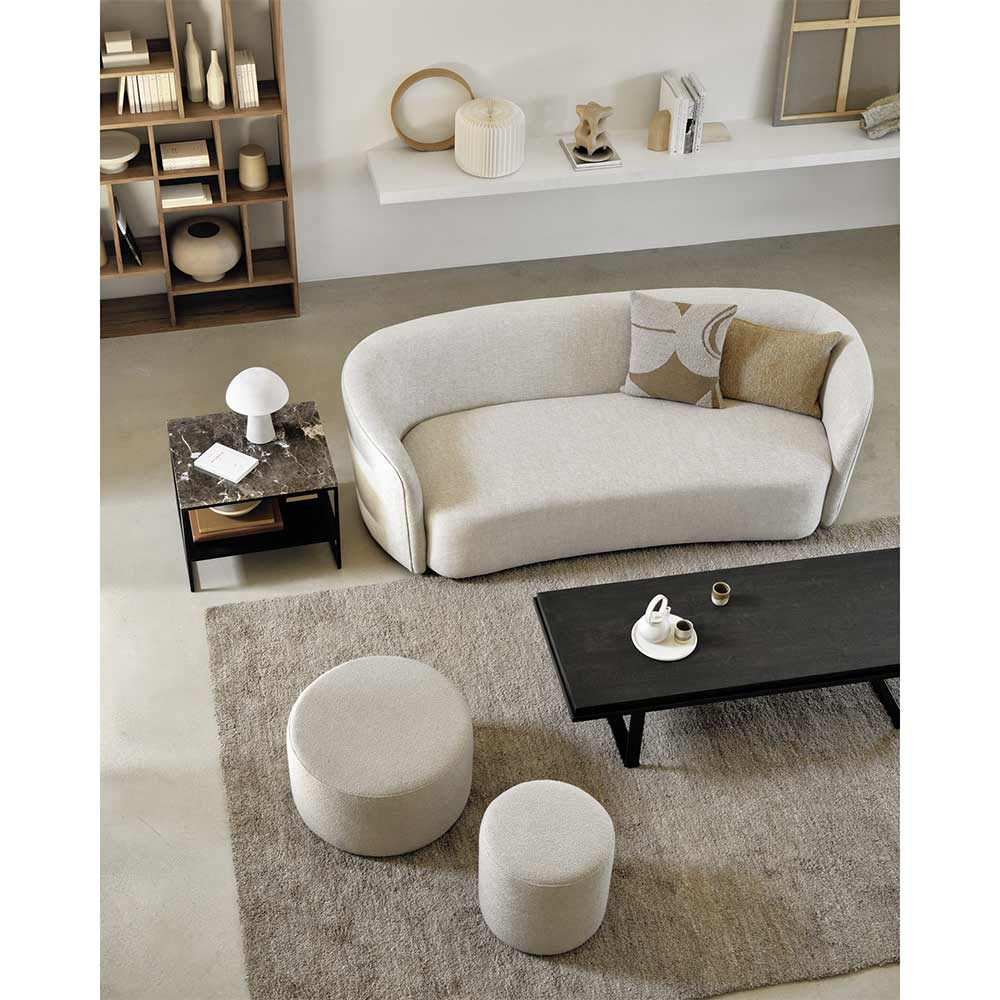 Barrow Pouf 23.5"W - Off White - Image 7