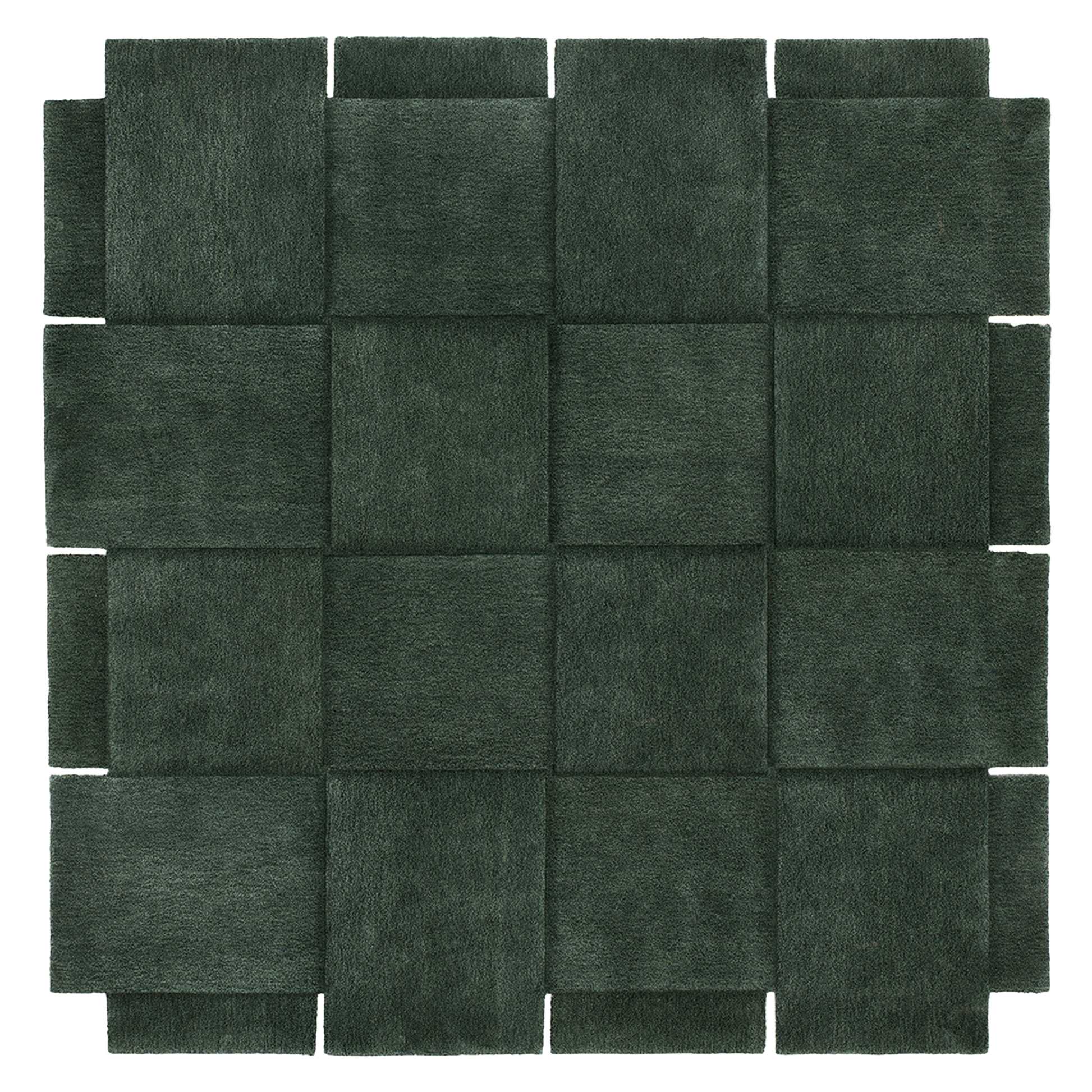 Basket Rug - Green - Image 3