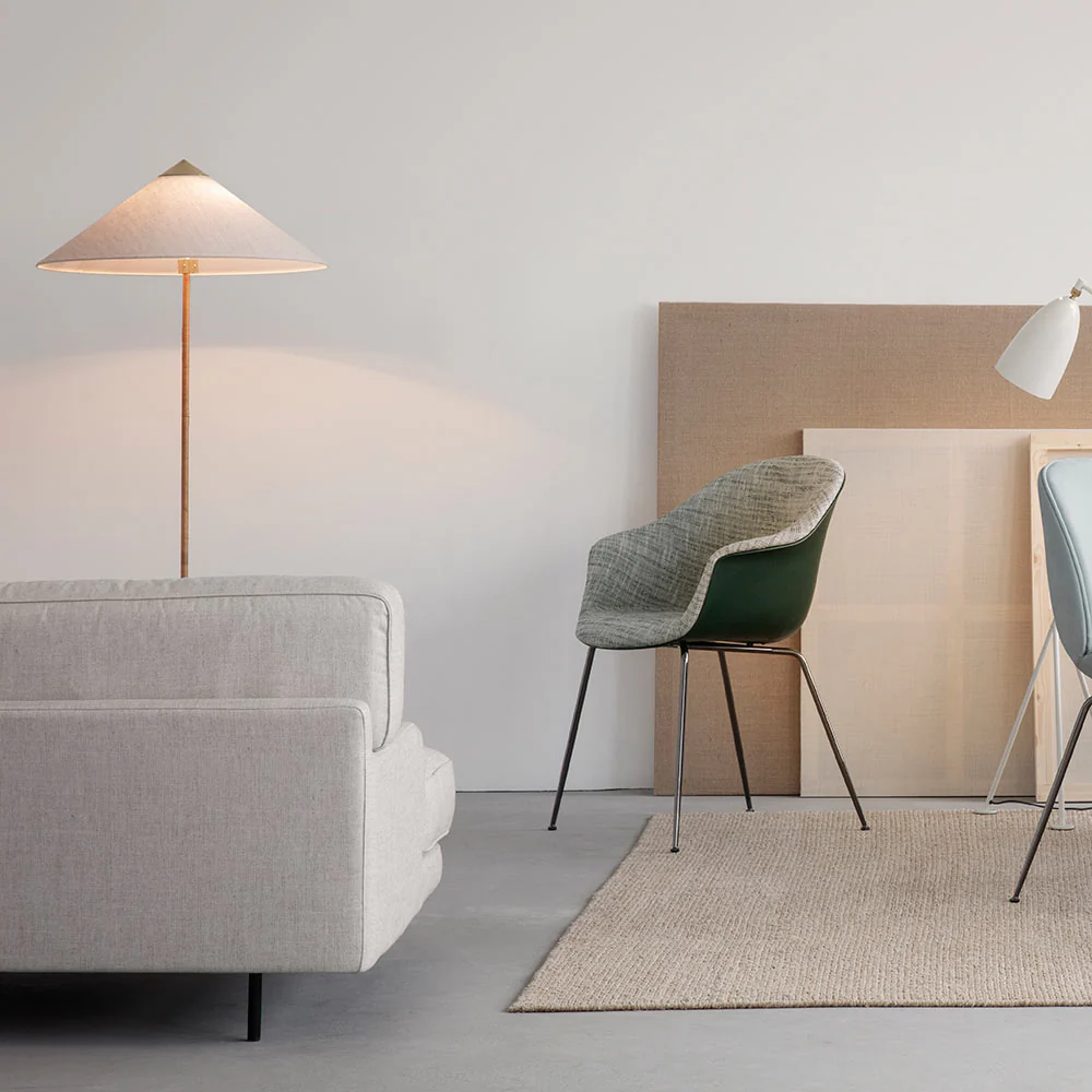 Bat Front Upholstered Dining Chair - Conic Base - Image 9