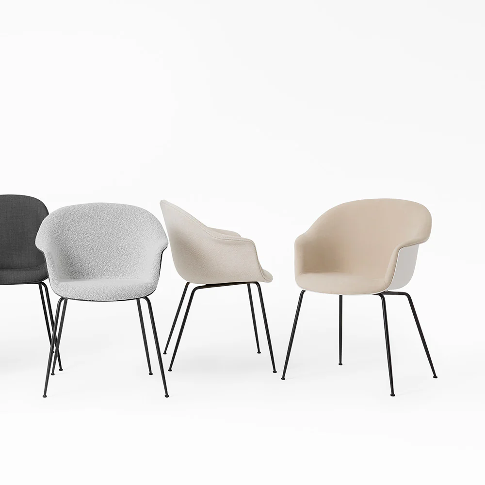 Bat Front Upholstered Dining Chair - Conic Base - Image 10