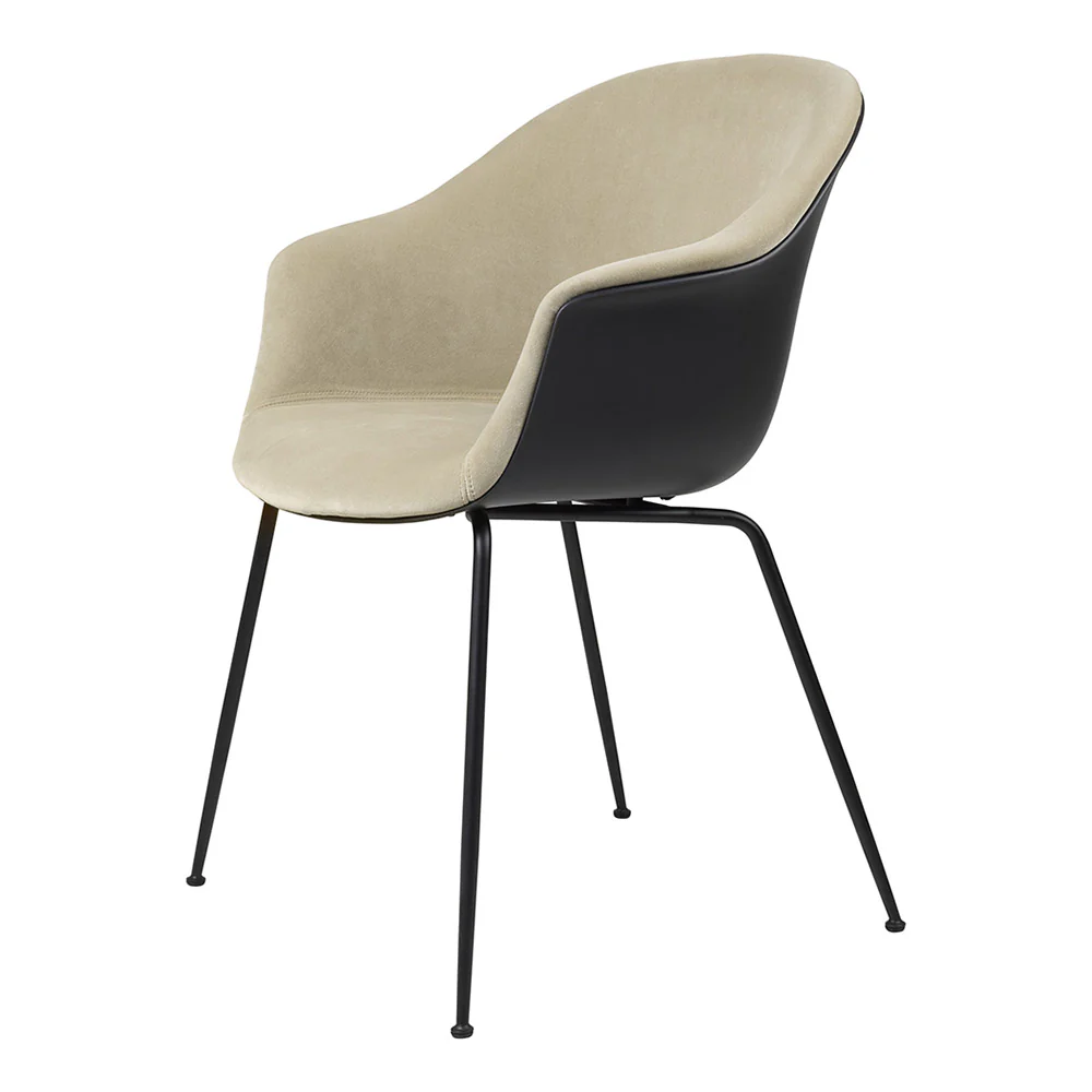 Bat Front Upholstered Dining Chair - Conic Base - Image 6