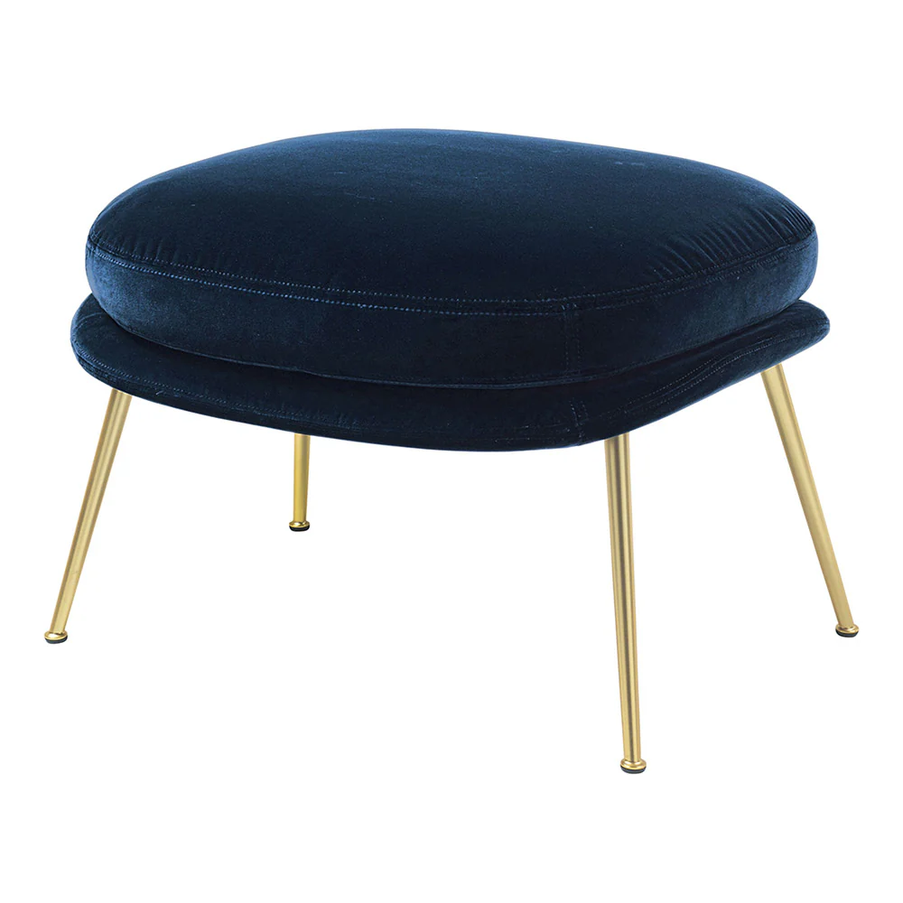 Bat Fully Upholstered Ottoman - Conic Base